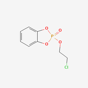 molecular formula C8H8ClO4P B14584087 2-(2-Chloroethoxy)-2H-1,3,2lambda~5~-benzodioxaphosphol-2-one CAS No. 61404-66-8