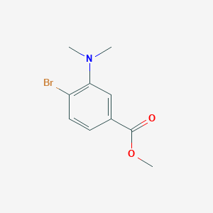 molecular formula C10H12BrNO2 B1458410 4-Bromo-3-dimethylaminobenzoic acid methyl ester CAS No. 2091860-59-0