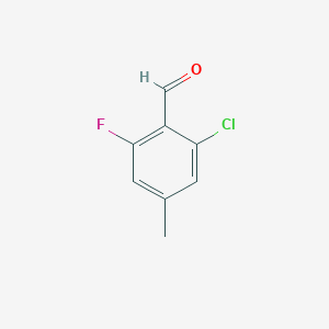 molecular formula C8H6ClFO B1458411 2-Chloro-6-fluoro-4-methylbenzaldehyde CAS No. 1534389-88-2