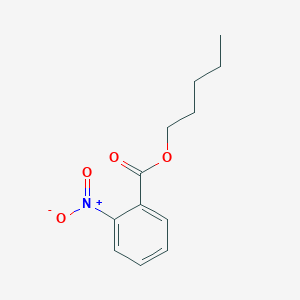 molecular formula C12H15NO4 B14584137 Benzoic acid, 2-nitro-, pentyl ester CAS No. 61580-22-1