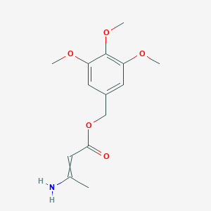 molecular formula C14H19NO5 B14584153 (3,4,5-Trimethoxyphenyl)methyl 3-aminobut-2-enoate CAS No. 61312-77-4