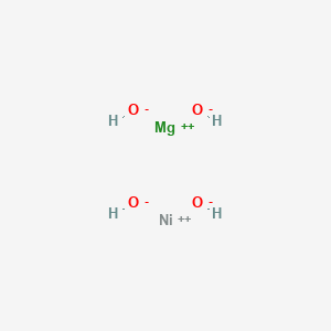 molecular formula H4MgNiO4 B14584169 Magnesium;nickel(2+);tetrahydroxide CAS No. 61179-17-7