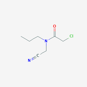 molecular formula C7H11ClN2O B14584204 2-Chloro-N-(cyanomethyl)-N-propylacetamide CAS No. 61555-40-6