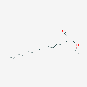 molecular formula C20H36O2 B14584210 2-Dodecyl-3-ethoxy-4,4-dimethylcyclobut-2-EN-1-one CAS No. 61111-17-9