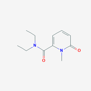 molecular formula C11H16N2O2 B14584263 2-Pyridinecarboxamide, N,N-diethyl-1,6-dihydro-1-methyl-6-oxo- CAS No. 61272-34-2