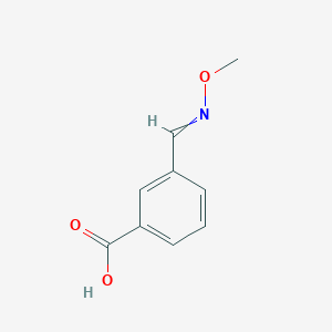 molecular formula C9H9NO3 B14584267 3-[(Methoxyimino)methyl]benzoic acid CAS No. 61471-42-9