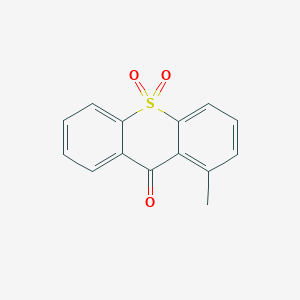 molecular formula C14H10O3S B14584272 1-Methyl-10lambda~6~-thioxanthene-9,10,10-trione CAS No. 61633-40-7