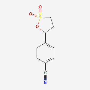 4-(2,2-Dioxo-1,2lambda~6~-oxathiolan-5-yl)benzonitrile