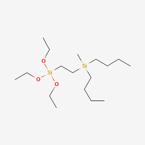 Dibutyl(methyl)[2-(triethoxysilyl)ethyl]silane