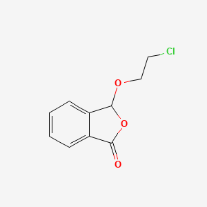 molecular formula C10H9ClO3 B14584330 3-(2-Chloroethoxy)-2-benzofuran-1(3H)-one CAS No. 61133-39-9