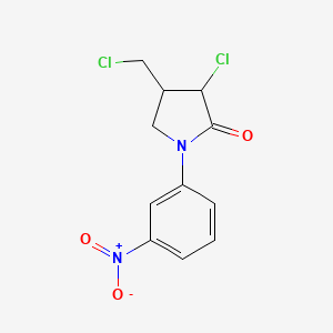 3-Chloro-4-(chloromethyl)-1-(3-nitrophenyl)pyrrolidin-2-one