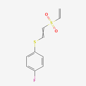 1-{[2-(Ethenesulfonyl)ethenyl]sulfanyl}-4-fluorobenzene