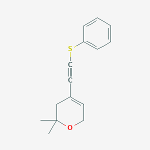 2,2-Dimethyl-4-[(phenylsulfanyl)ethynyl]-3,6-dihydro-2H-pyran