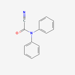 molecular formula C14H10N2O B14584399 [(Cyanocarbonyl)(phenyl)amino]benzene CAS No. 61097-42-5