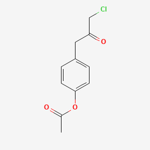 molecular formula C11H11ClO3 B1458440 4-(3-氯-2-氧代丙基)苯基乙酸酯 CAS No. 1803594-65-1