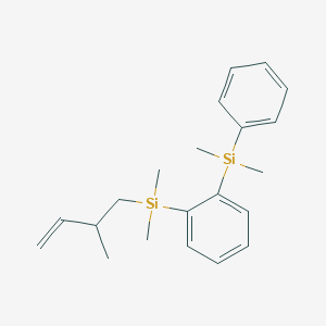 molecular formula C21H30Si2 B14584420 {2-[Dimethyl(2-methylbut-3-en-1-yl)silyl]phenyl}(dimethyl)phenylsilane CAS No. 61211-94-7