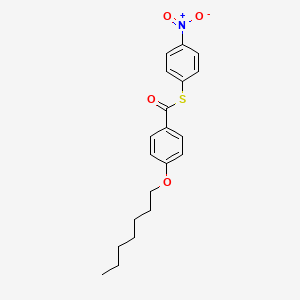 S-(4-Nitrophenyl) 4-(heptyloxy)benzene-1-carbothioate