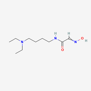 molecular formula C10H21N3O2 B14584438 N-[4-(Diethylamino)butyl]-2-(hydroxyimino)acetamide CAS No. 61444-85-7