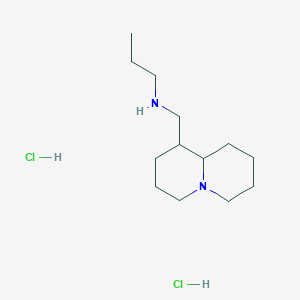 B1458444 (octahydro-1H-quinolizin-1-ylmethyl)(propyl)amine dihydrochloride CAS No. 1803599-45-2