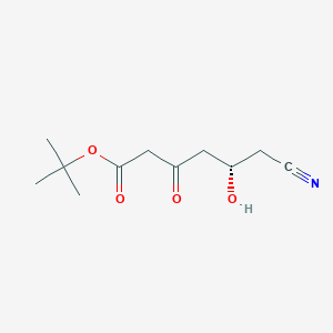B1458446 (S)-tert-Butyl 6-cyano-5-hydroxy-3-oxohexanoate CAS No. 312745-90-7