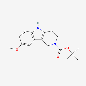 molecular formula C17H22N2O3 B1458447 叔丁基 8-甲氧基-3,4-二氢-1H-吡啶并[4,3-b]吲哚-2(5H)-甲酸酯 CAS No. 1186099-85-3