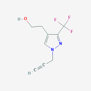 B1458448 2-(1-(prop-2-yn-1-yl)-3-(trifluoromethyl)-1H-pyrazol-4-yl)ethan-1-ol CAS No. 1788672-91-2