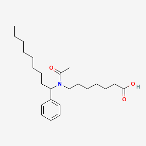 molecular formula C24H39NO3 B14584488 7-[Acetyl(1-phenylnonyl)amino]heptanoic acid CAS No. 61042-45-3