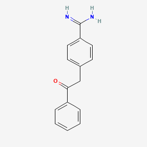 4-(2-Oxo-2-phenylethyl)benzene-1-carboximidamide