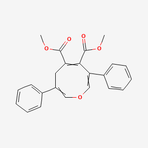 molecular formula C23H20O5 B14584500 Dimethyl 3,7-diphenyl-4H-oxocine-5,6-dicarboxylate CAS No. 61238-16-2