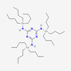 molecular formula C39H84N6Sn3 B14584504 N~2~,N~4~,N~6~-Tris(tributylstannyl)-1,3,5-triazine-2,4,6-triamine CAS No. 61094-73-3