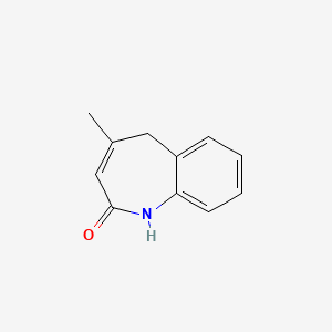 molecular formula C11H11NO B14584520 2H-1-Benzazepin-2-one, 1,5-dihydro-4-methyl- CAS No. 61564-03-2