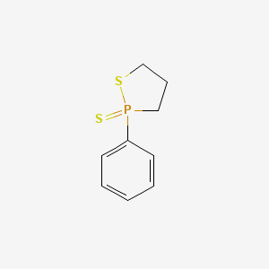 molecular formula C9H11PS2 B14584573 2-Phenyl-1,2lambda~5~-thiaphospholane-2-thione CAS No. 61157-03-7