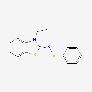 3-Ethyl-1,3-benzothiazol-2(3H)-one S-phenylthioxime