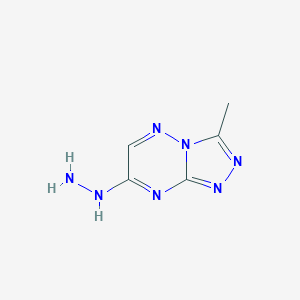 molecular formula C5H7N7 B14584607 7-Hydrazinyl-3-methyl[1,2,4]triazolo[4,3-b][1,2,4]triazine CAS No. 61139-90-0