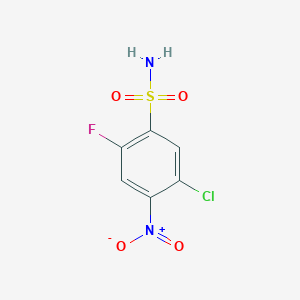 B1458461 5-Chloro-2-fluoro-4-nitrobenzene-1-sulfonamide CAS No. 1803611-58-6