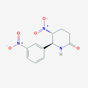 (5R,6S)-5-nitro-6-(3-nitrophenyl)piperidin-2-one