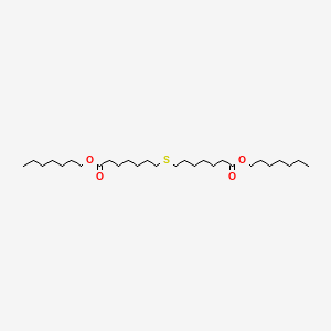 molecular formula C28H54O4S B14584637 Diheptyl 7,7'-sulfanediyldiheptanoate CAS No. 61549-03-9