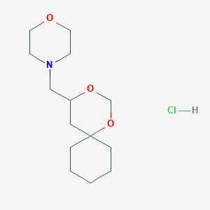 4-(1,3-Dioxaspiro[5.5]undecan-4-ylmethyl)morpholine;hydrochloride