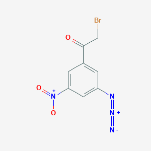 1-(3-Azido-5-nitrophenyl)-2-bromoethan-1-one