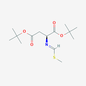 Di-tert-butyl (E)-N-[(methylsulfanyl)methylidene]-L-aspartate