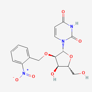 molecular formula C16H17N3O8 B14584691 2'-O-[(2-Nitrophenyl)methyl]uridine CAS No. 61081-73-0