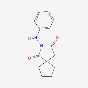 2-Azaspiro[4.4]nonane-1,3-dione, 2-(phenylamino)-