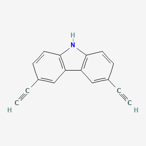 molecular formula C16H9N B1458471 3,6-Diethynylcarbazole CAS No. 909342-65-0