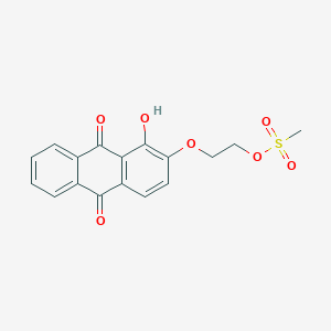 2-[(1-Hydroxy-9,10-dioxo-9,10-dihydroanthracen-2-YL)oxy]ethyl methanesulfonate