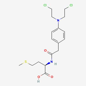 N-({4-[Bis(2-chloroethyl)amino]phenyl}acetyl)-D-methionine