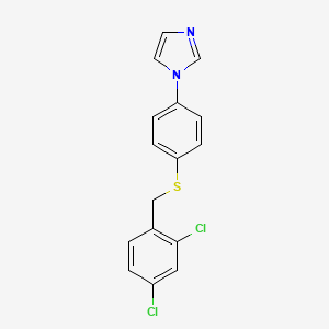 1-(4-{[(2,4-Dichlorophenyl)methyl]sulfanyl}phenyl)-1H-imidazole