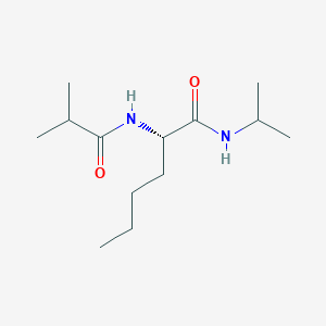 N~2~-(2-Methylpropanoyl)-N-propan-2-yl-L-norleucinamide