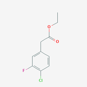 molecular formula C10H10ClFO2 B1458480 (4-Chloro-3-fluorophenyl)acetic acid ethyl ester CAS No. 1256479-12-5