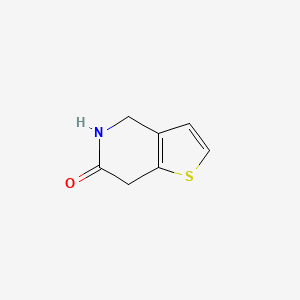 molecular formula C7H7NOS B14584815 4,7-Dihydrothieno[3,2-c]pyridin-6(5H)-one CAS No. 61336-60-5