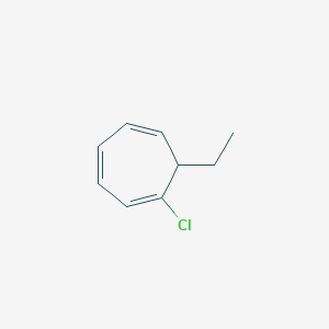 molecular formula C9H11Cl B14584837 1-Chloro-7-ethylcyclohepta-1,3,5-triene CAS No. 61456-07-3